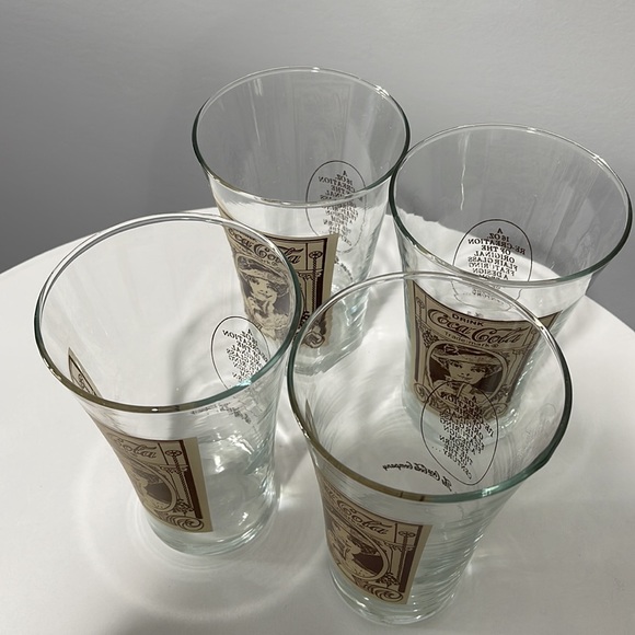 Coca Cola Glasses 16oz Victorian Lady Archives Coca Cola Company advertising - Picture 4 of 14